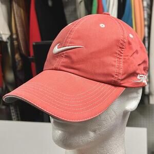Nike Golf SQ One Adjustable Hat Cap Cotton Poly Swoosh Men Women Salmon Color
